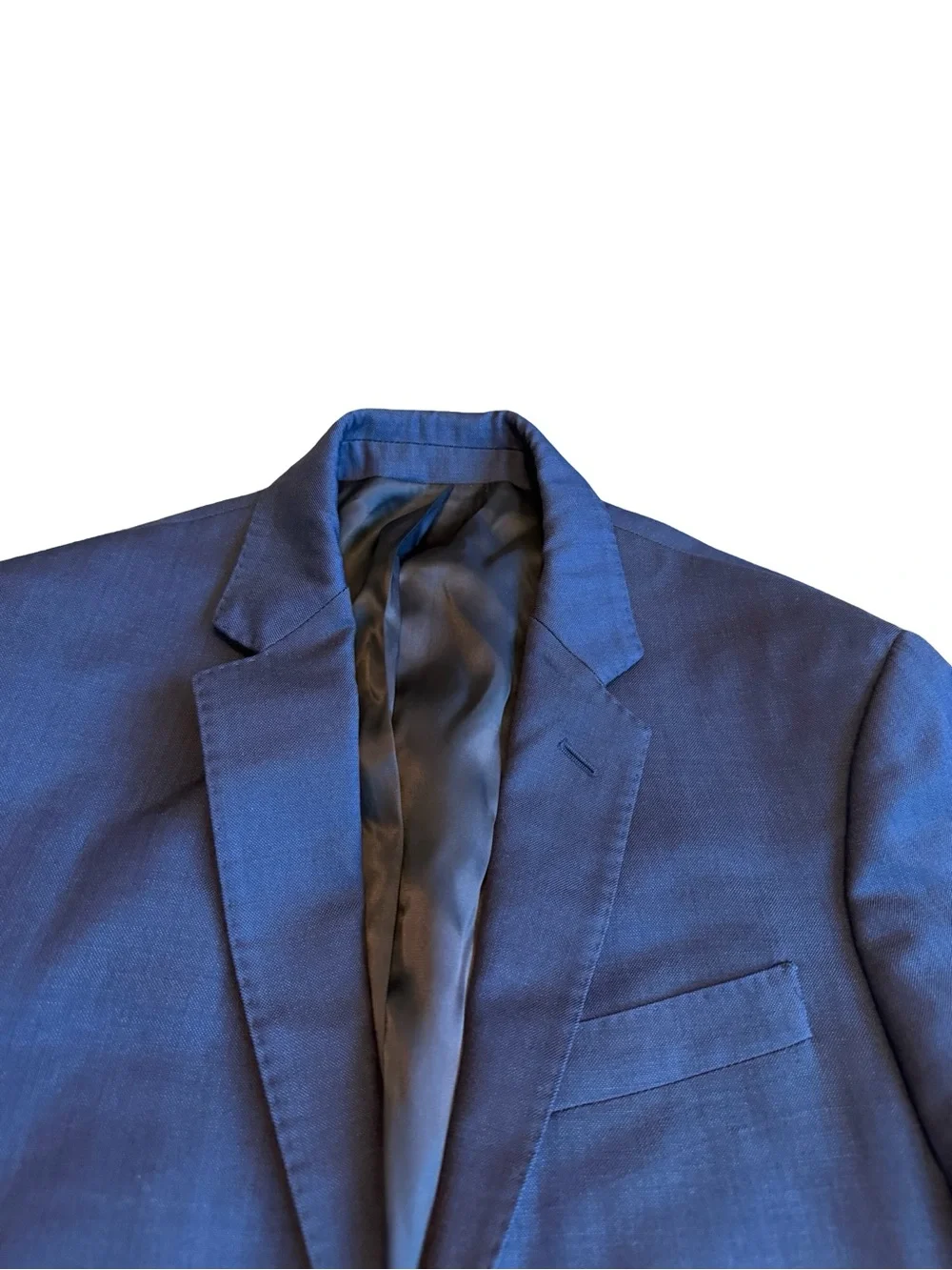 The Blk Tux Tollegno 1900 Navy Blazer Jacket Sport Coat Merino Wool Size 36R Men